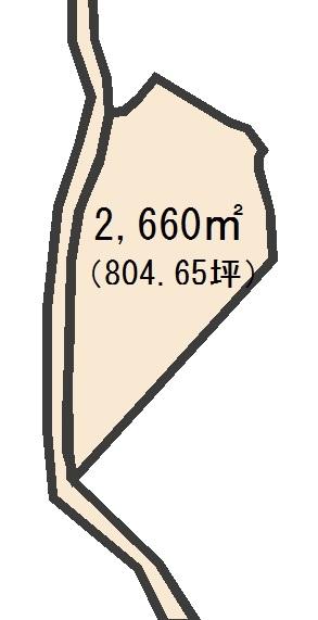 Compartment figure. Land price 79,800,000 yen, Land area 2,660 sq m