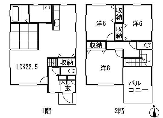 Floor plan. 28.5 million yen, 3LDK, Land area 125.46 sq m , Building area 101.85 sq m 3LDK + S