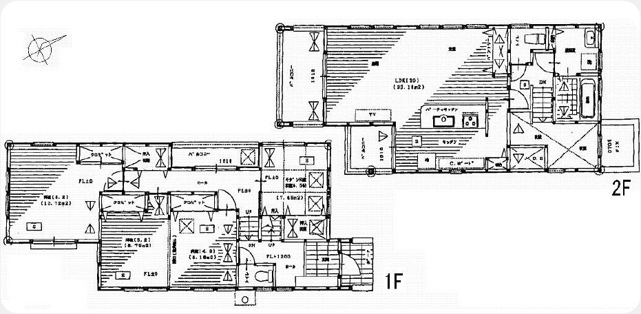 Floor plan. 26,800,000 yen, 4LDK, Land area 201.89 sq m , Building area 108.06 sq m