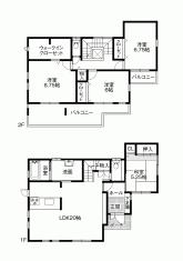 Floor plan. 29,340,000 yen, 4LDK, Land area 177.8 sq m , Building area 120.34 sq m