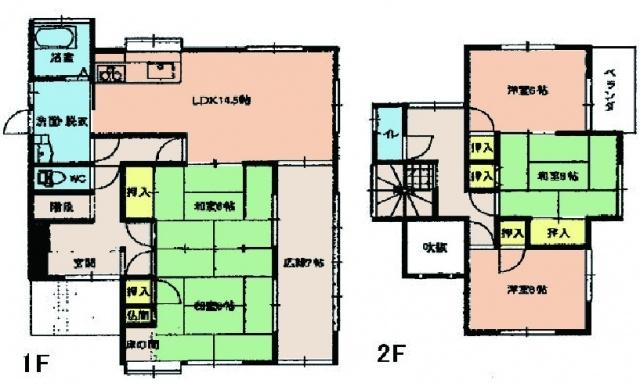 Floor plan. 18.9 million yen, 5LDK, Land area 395.29 sq m , Building area 116.63 sq m