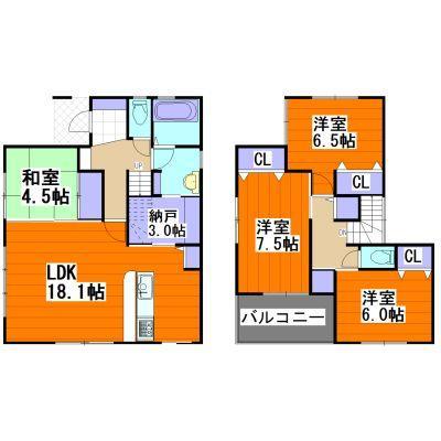 Floor plan. 18 Pledge a large living, Each room is not troubled in there is a closet housed in !!
