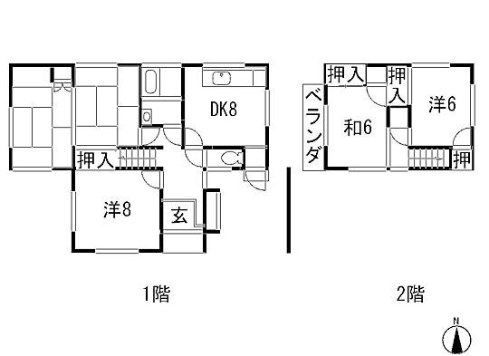 Floor plan. 13.3 million yen, 5DK, Land area 143.27 sq m , Building area 115.69 sq m