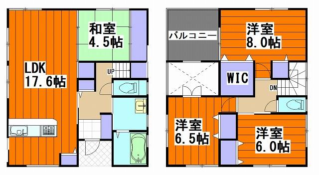 Floor plan. 24,800,000 yen, 4LDK, Land area 176.77 sq m , Building area 111.78 sq m