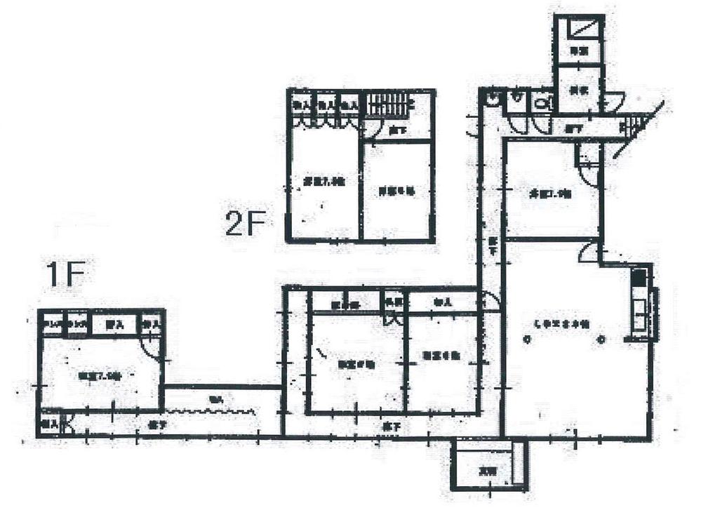 Floor plan. 20.8 million yen, 6LDK + S (storeroom), Land area 671.47 sq m , Building area 201.99 sq m
