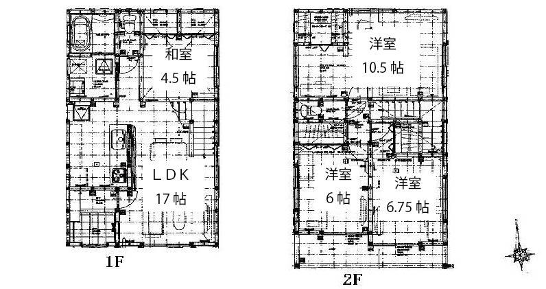 Floor plan. 24,800,000 yen, 4LDK, Land area 116.8 sq m , Building area 103.09 sq m