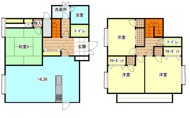 Floor plan. 13 million yen, 4LDK, Land area 177.38 sq m , Building area 121.03 sq m
