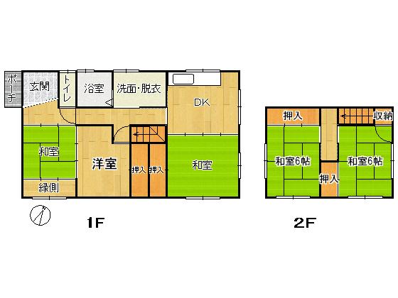 Floor plan. 20.8 million yen, 5DK, Land area 240.33 sq m , Building area 103.59 sq m
