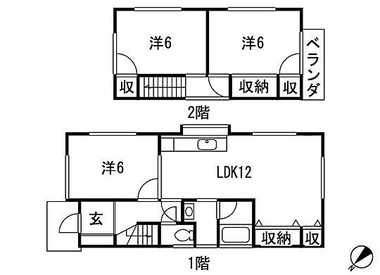 Floor plan. 11.5 million yen, 3LDK, Land area 92.25 sq m , Building area 71.2 sq m 3LDK