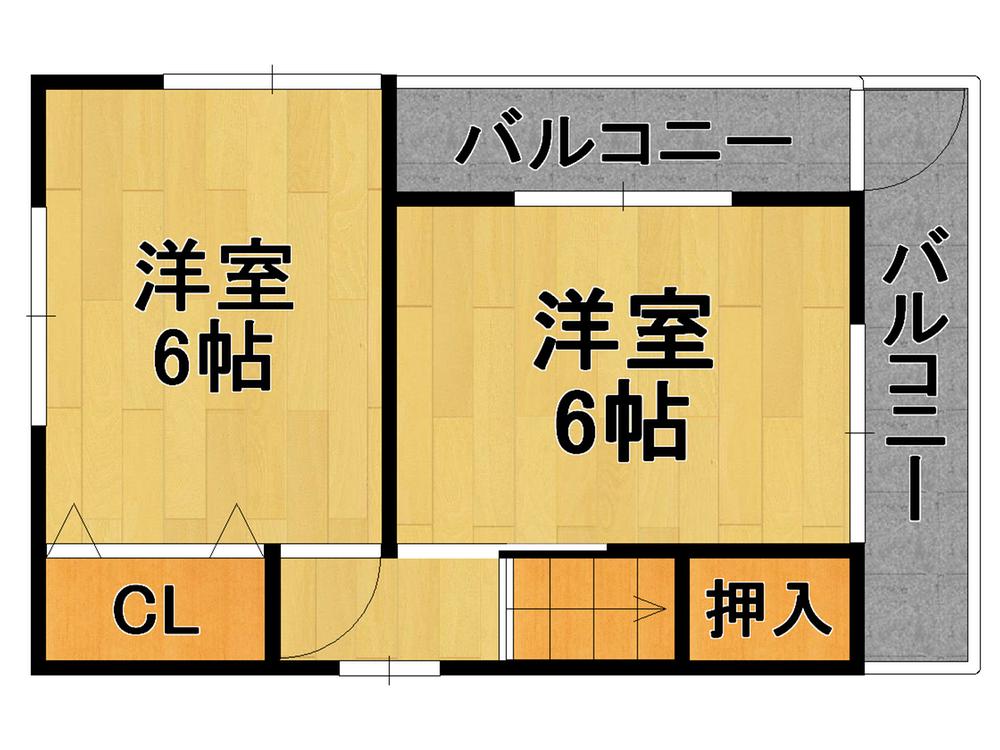 Floor plan. 14.8 million yen, 3LDK, Land area 106 sq m , Building area 74.52 sq m 2 floor