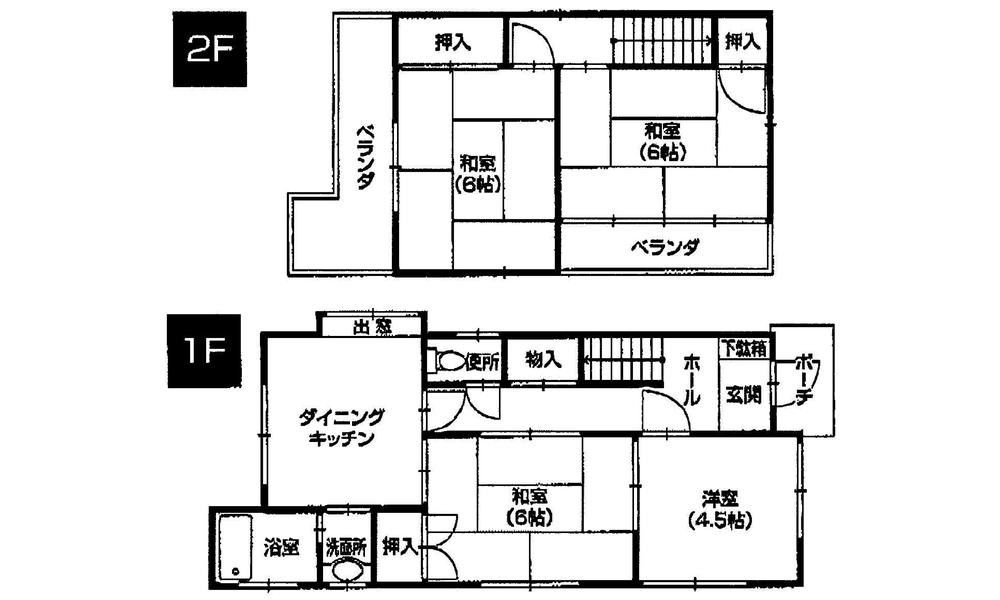 Floor plan. 7.5 million yen, 4DK, Land area 90.32 sq m , Building area 67.49 sq m