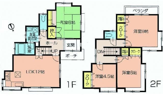 Floor plan. 4.95 million yen, 4LDK, Land area 101.97 sq m , Building area 91.53 sq m