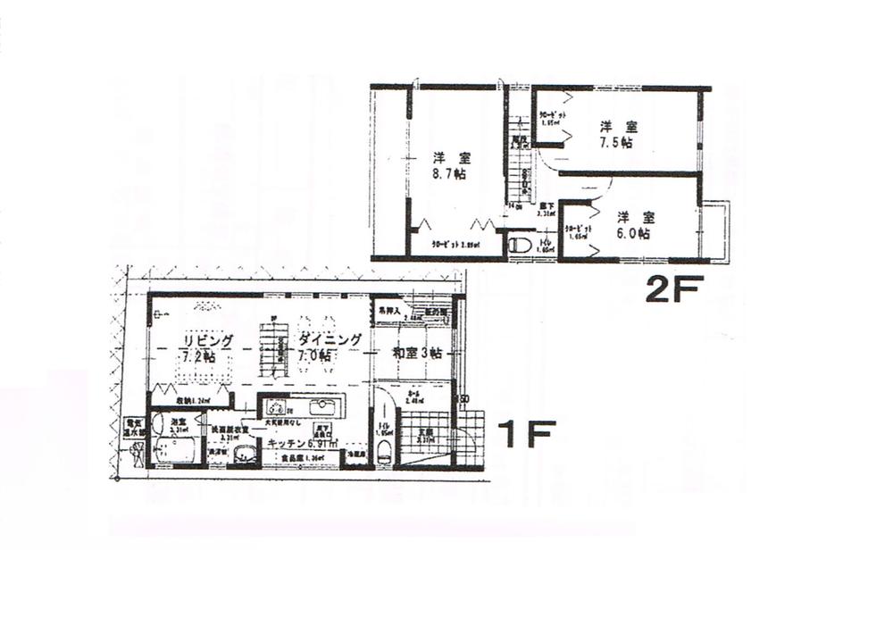 Floor plan. 26,880,000 yen, 4LDK, Land area 134.57 sq m , Building area 105.99 sq m