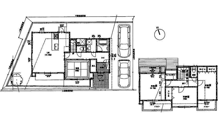 Floor plan. 24,900,000 yen, 4LDK, Land area 166.74 sq m , Building area 109.07 sq m 1F 16.8LDK 6 Japanese-style room toilet 2F 8.7 Hiroshi 6.4 Hiroshi 6 Hiroshi toilet