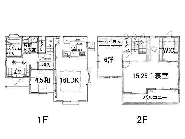 Floor plan. 21,800,000 yen, 3LDK + S (storeroom), Land area 205.54 sq m , Building area 107.65 sq m