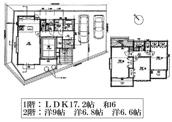 Floor plan. 25,800,000 yen, 4LDK, Land area 172.31 sq m , Building area 107.39 sq m