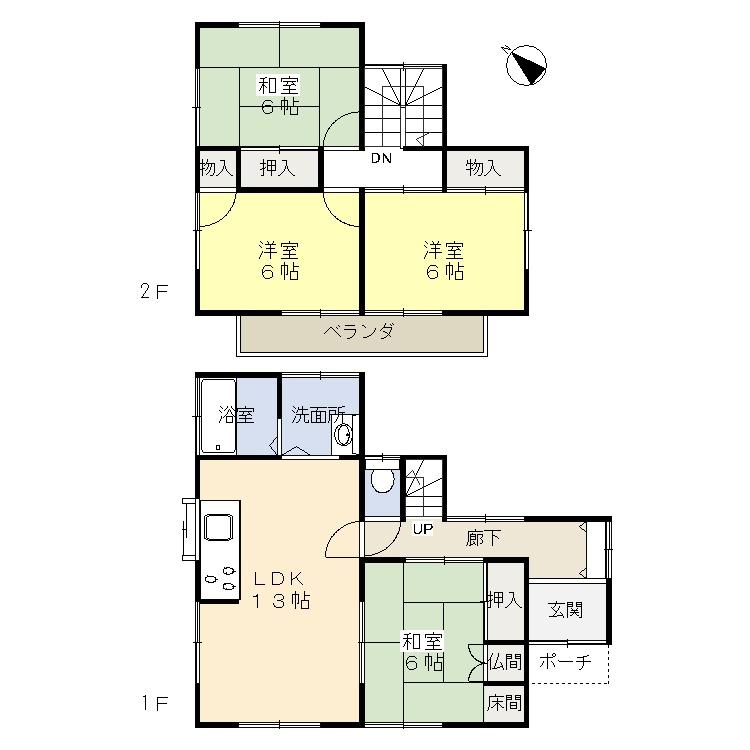 Floor plan. 9 million yen, 4LDK, Land area 233.45 sq m , Building area 94.39 sq m floor plan