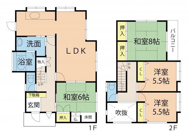 Floor plan. 17,900,000 yen, 4LDK, Land area 387.75 sq m , Building area 108.47 sq m