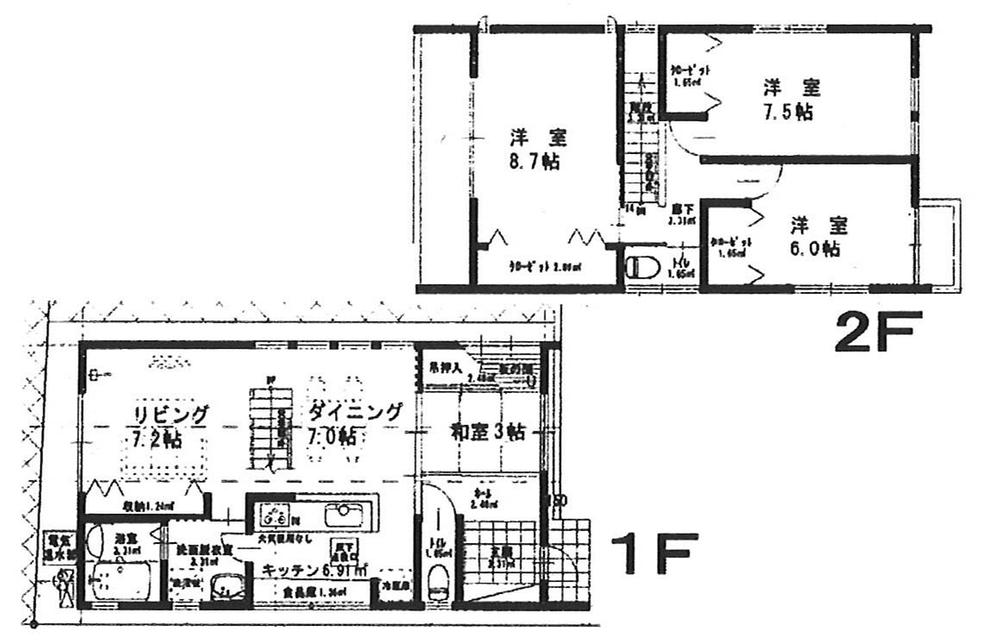 Floor plan. 27,800,000 yen, 4LDK, Land area 105.99 sq m , Building area 134.57 sq m