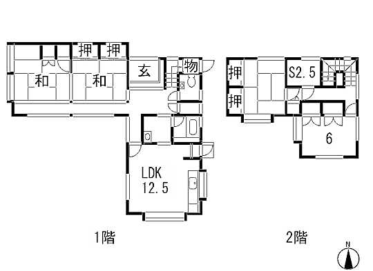 Floor plan. 9.8 million yen, 4LDK + S (storeroom), Land area 266 sq m , Building area 118.4 sq m