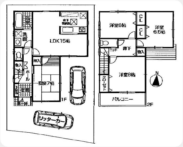 Floor plan. 25.6 million yen, 4LDK, Land area 112.03 sq m , Building area 98.01 sq m
