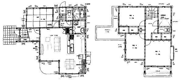 Floor plan. 21,800,000 yen, 4LDK + S (storeroom), Land area 170 sq m , Building area 110.95 sq m