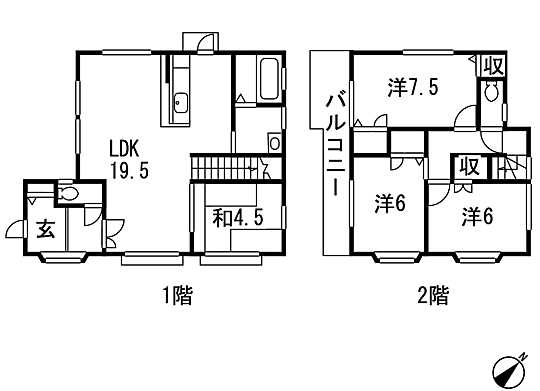Floor plan. 20,300,000 yen, 4LDK, Land area 150.4 sq m , Building area 101.84 sq m 4LDK