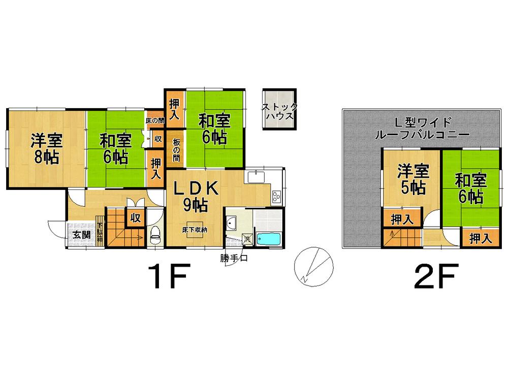 Floor plan. 11.5 million yen, 5DK, Land area 228.11 sq m , Building area 118.98 sq m