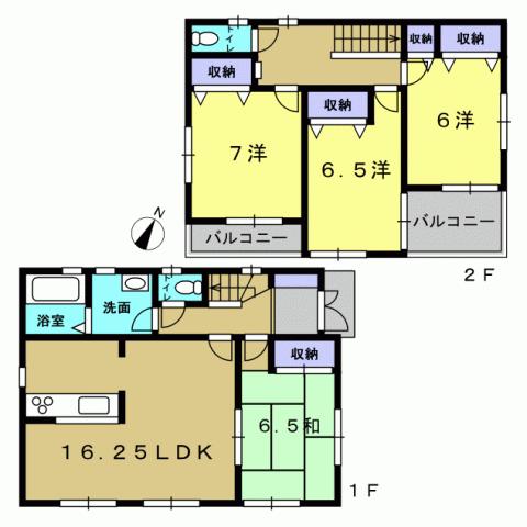 Floor plan. 23,900,000 yen, 4LDK, Land area 111.18 sq m , Building area 99.22 sq m 4LDK