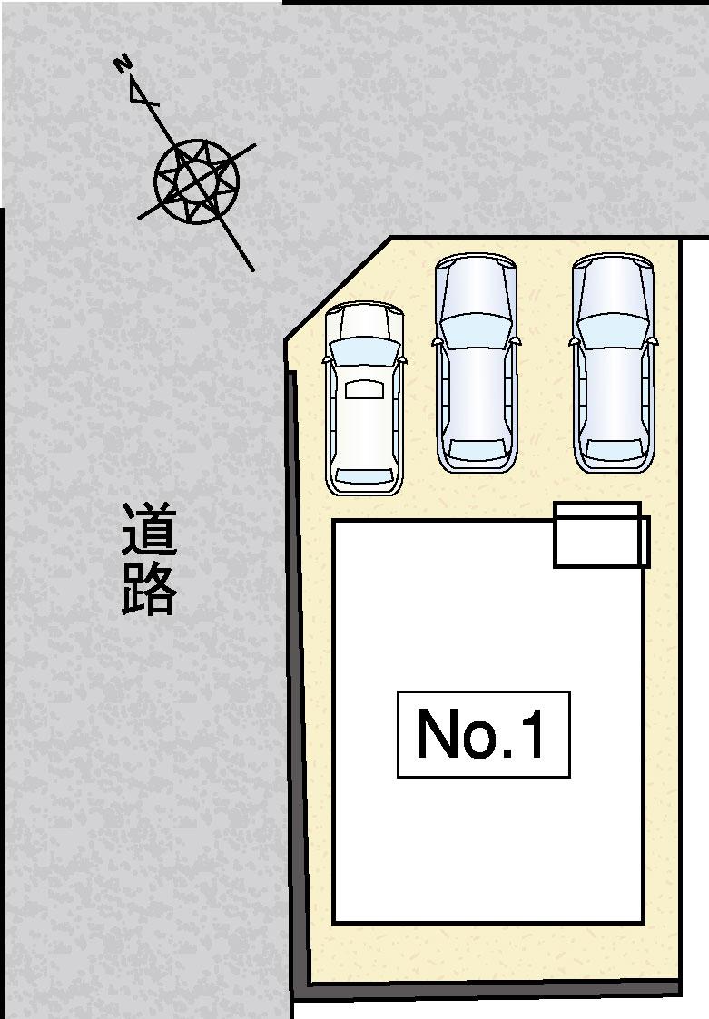 Compartment figure. 23,980,000 yen, 5LDK, Land area 120.3 sq m , Building area 109.35 sq m corner lot! Parking three Allowed! 