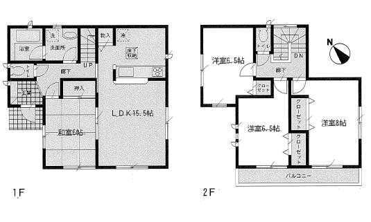 Floor plan. 23.8 million yen, 4LDK, Land area 162.95 sq m , Building area 97.2 sq m