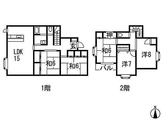 Floor plan. 9 million yen, 5LDK, Land area 185 sq m , Building area 118.16 sq m