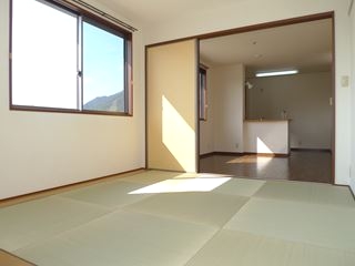 Living and room. Stylish Ryukyu tatami