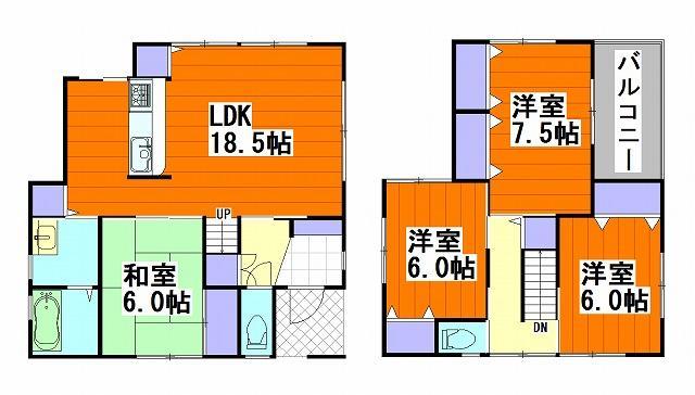 Floor plan. All rooms have a 6.0 quires more spacious floor plan