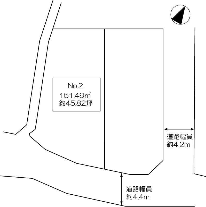 Compartment figure. Land price 12.8 million yen, Land area 151.49 sq m
