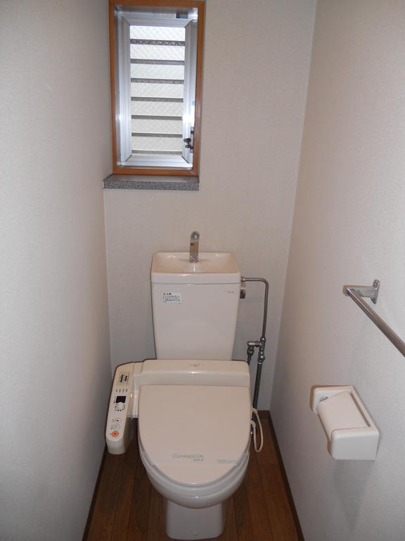 Toilet. With happy window