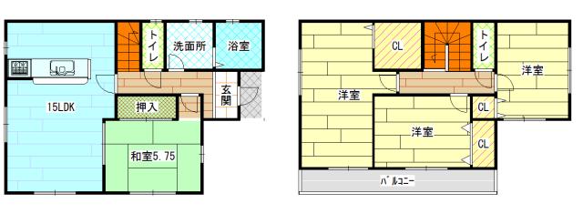 Floor plan. 19.3 million yen, 4LDK + S (storeroom), Land area 192.43 sq m , Building area 98.14 sq m