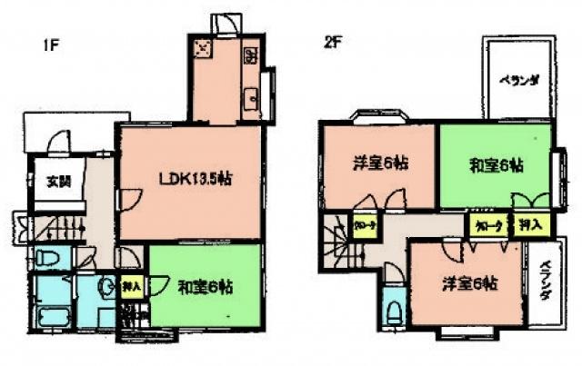 Floor plan. 8.8 million yen, 4LDK, Land area 121.94 sq m , Building area 88.69 sq m