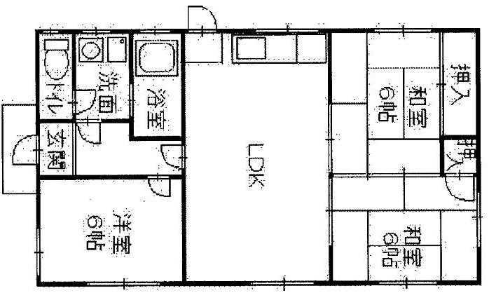 Floor plan. 7.2 million yen, 3LDK, Land area 224.78 sq m , Building area 63.93 sq m