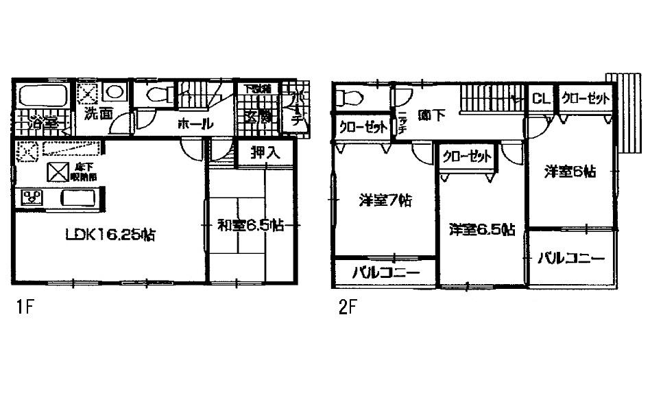 Floor plan. 23,900,000 yen, 4LDK, Land area 111.17 sq m , Building area 99.22 sq m