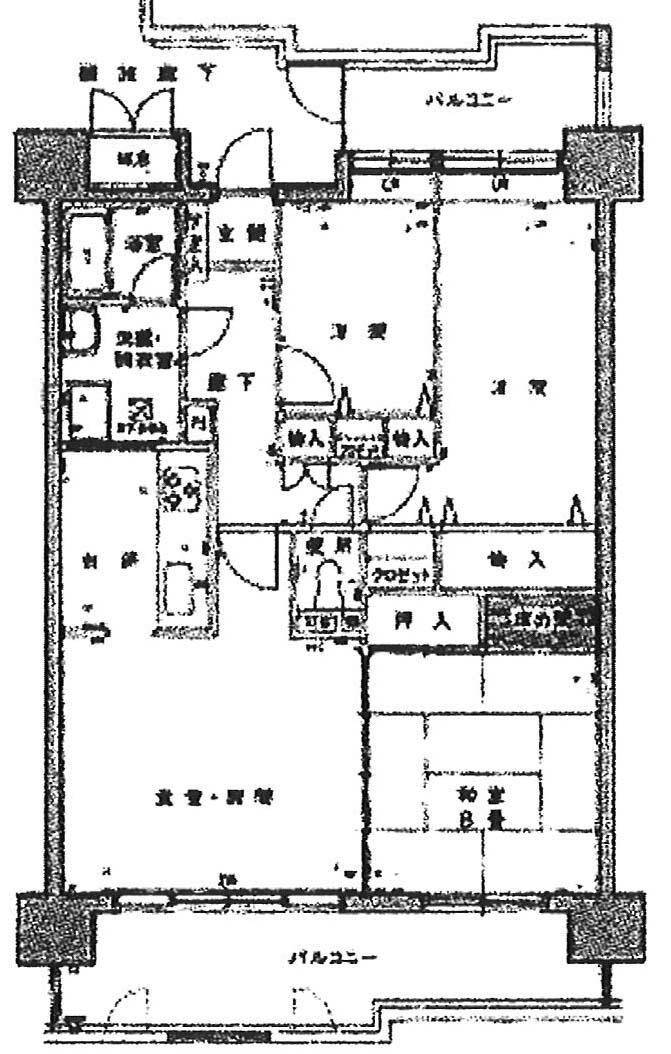 Floor plan. 3LDK, Price 16.5 million yen, Occupied area 92.41 sq m , Balcony area 22.41 sq m