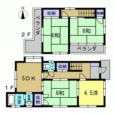 Floor plan. 7.5 million yen, 4DK, Land area 90.32 sq m , Building area 67.49 sq m 4DK