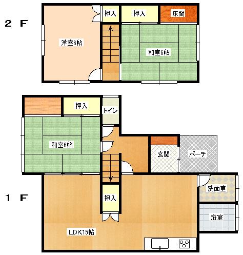 Floor plan. 11.8 million yen, 4DK, Land area 137.89 sq m , Building area 79.48 sq m