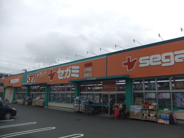 Dorakkusutoa. Segami Nishihara store 1100m until (drugstore)