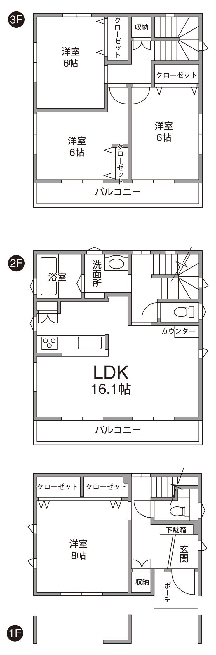 Floor plan. 35,950,000 yen, 4LDK, Land area 80.93 sq m , Building area 109.79 sq m living is a high-location single-family a convenient. 