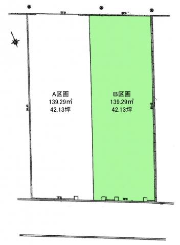 Compartment figure. Land price 23.8 million yen, Land area 139.29 sq m