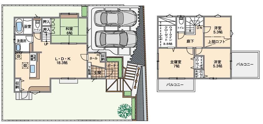 Floor plan. 19,800,000 yen, 4LDK, Land area 170.81 sq m , Building area 102.68 sq m