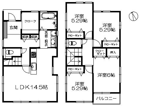 Floor plan. 35,800,000 yen, 4LDK, Land area 118.4 sq m , Building area 97.7 sq m   ※ Floor Plan current state priority
