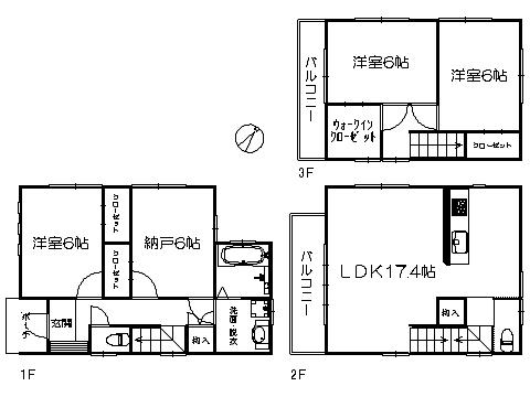 Floor plan. 27.5 million yen, 3LDK+S, Land area 101.12 sq m , Building area 103.5 sq m