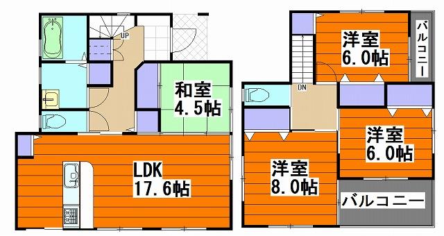 Floor plan. 23 million yen, 4LDK, Land area 199.9 sq m , Building area 110.96 sq m